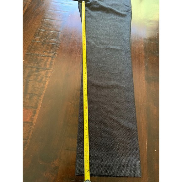 Tahari Womens Size 8 Pants Gray Poly Elastane Trousers Small Check Pattern - Picture 8 of 11